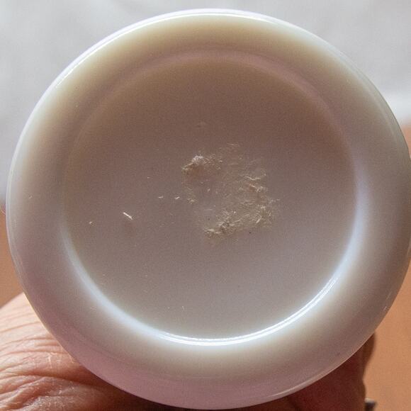 Vintage Mid-Century Mod Beehive Donut Ring Vase RANDDALL White Milk Glass Pair - Picture 3 of 3